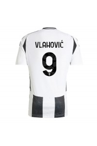 Juventus Dusan Vlahovic #9 Voetbaltruitje Thuis tenue 2024-25 Korte Mouw